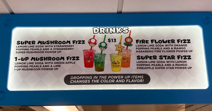 drinks menu