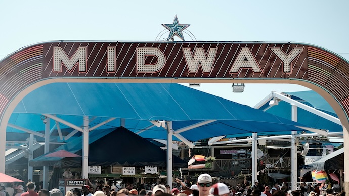 the midway at a county fair