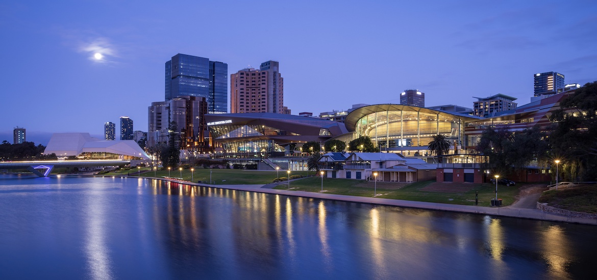 adelaide skyline duck nighttime river south australia adelaide city guide family days out