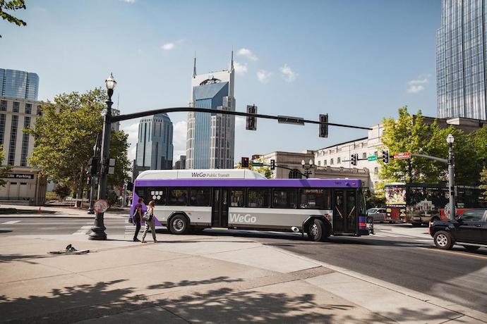 Travelling by bus in Nashville