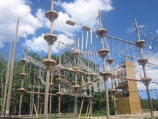 Wild Acadia ropes course challenges both kids and adults - Visit Downeast  Maine