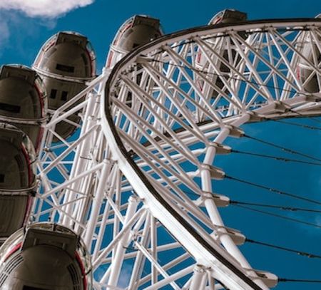 Close up london eye